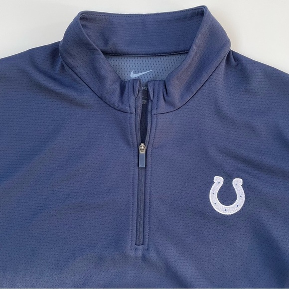 Nike Women's Navy Dri-FIT UV Victory 1/2 Zip Golf Top Indianapolis Colts Medium - Picture 3 of 9